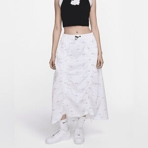 Nike Naomi Osaka Ruched Midi Skirt White FN2269-100 Small Tenniscore Blokecore